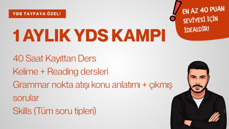 1 AYLIK YDS KAMPI